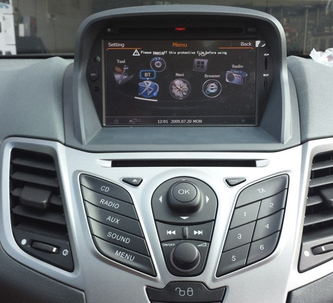 Autoradio 2din GPS Europe 3D Sygic DVD écran tactile 8" USB iPhone Ford Fiesta eBay