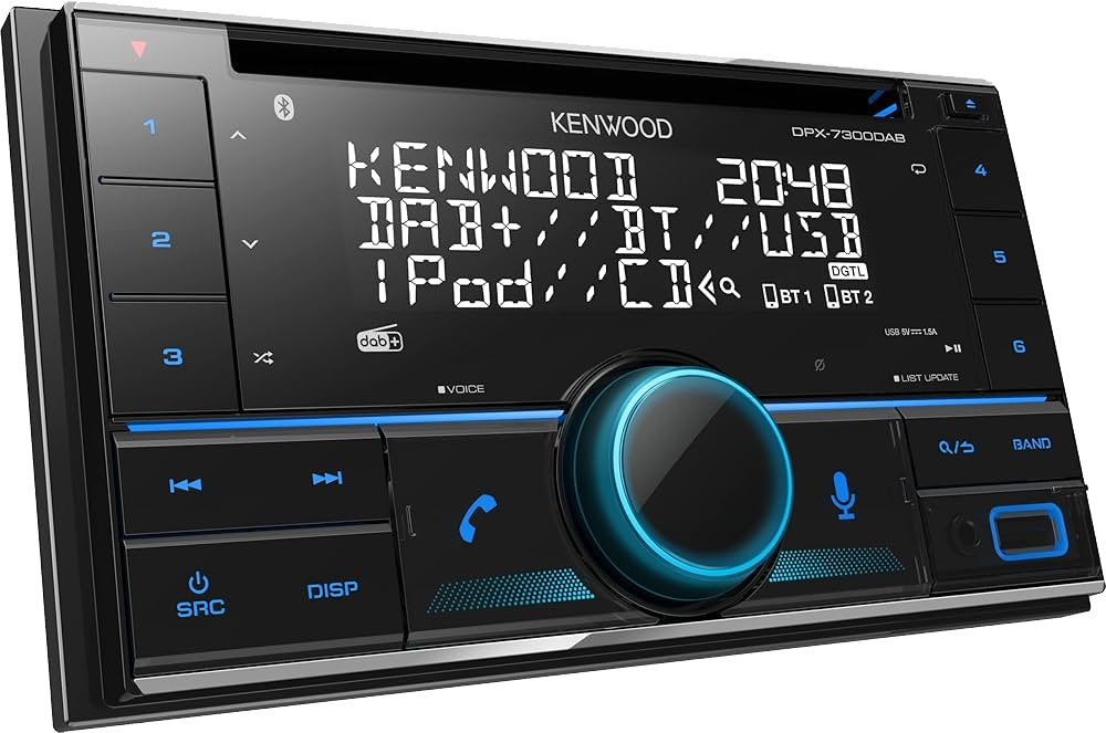 Autoradio Kenwood DPX-7300DAB - Vue frontale