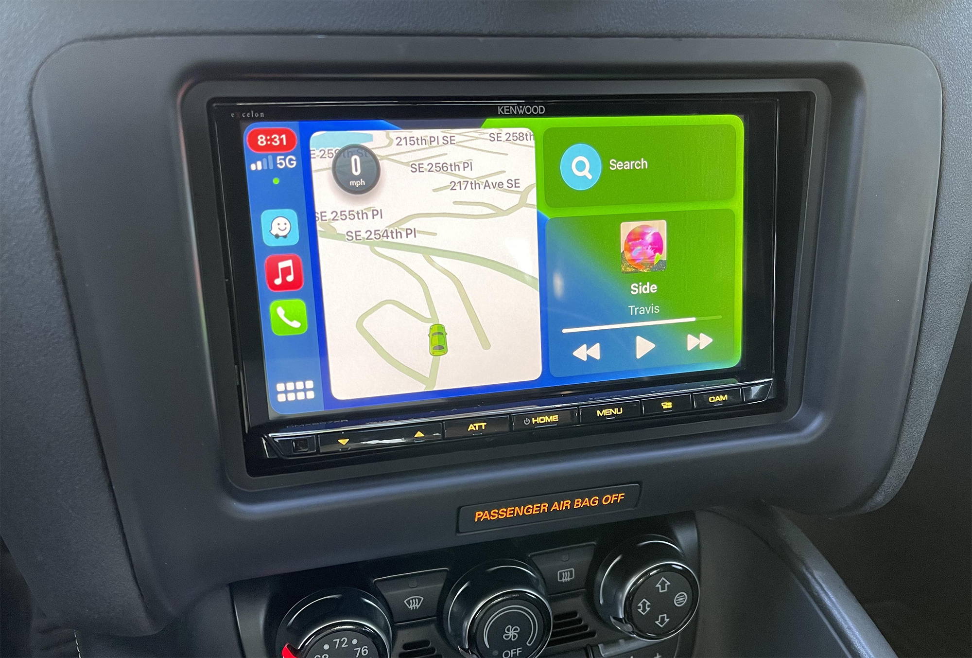 Interface kenwood Audi TT avec Bluetooth