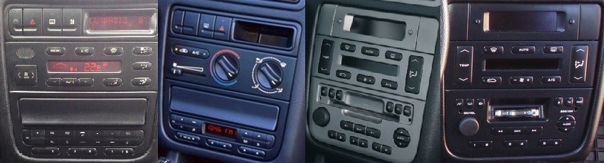 KIT Poste 1-DIN USB/Bluetooth Peugeot 406 de 11/1995 à 07/2005
