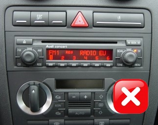 Autoradio Audi A3 - Équipement auto