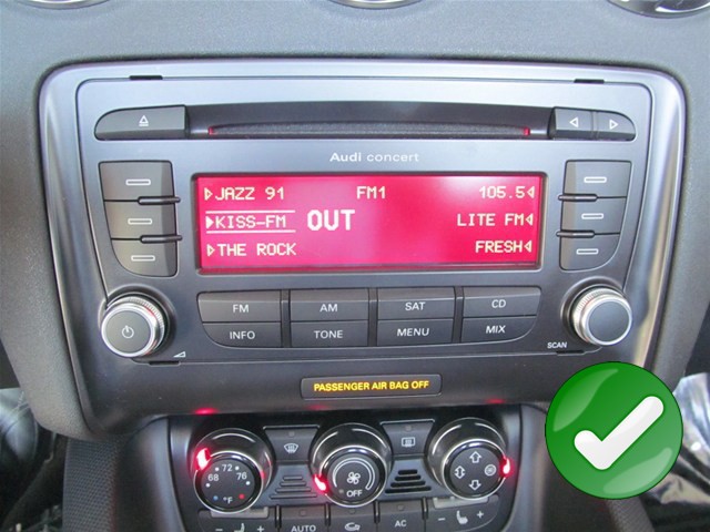 KIT Autoradio Navigation GPS et Carplay Audi TT 