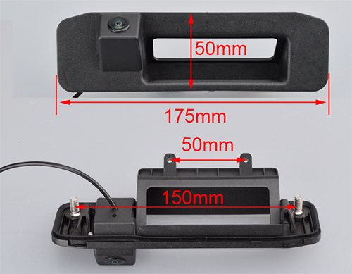 camera de recul avec poignee de coffre