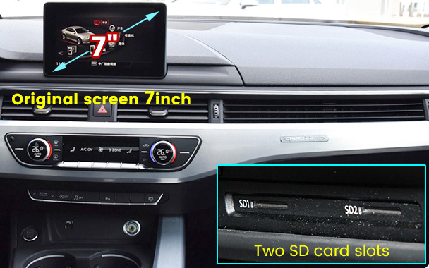 Autoradio d'origine Audi Q5 2018 écran MMI compatible