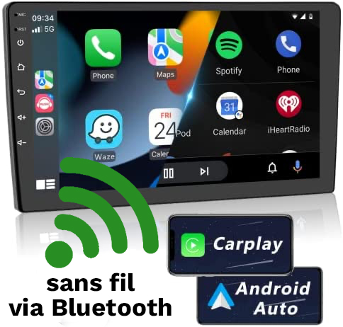 Apple Carplay sans fil et Android Auto sur Peugeot 208 écran d'origine –  GOAUTORADIO