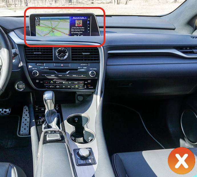 RX écran Knob molette