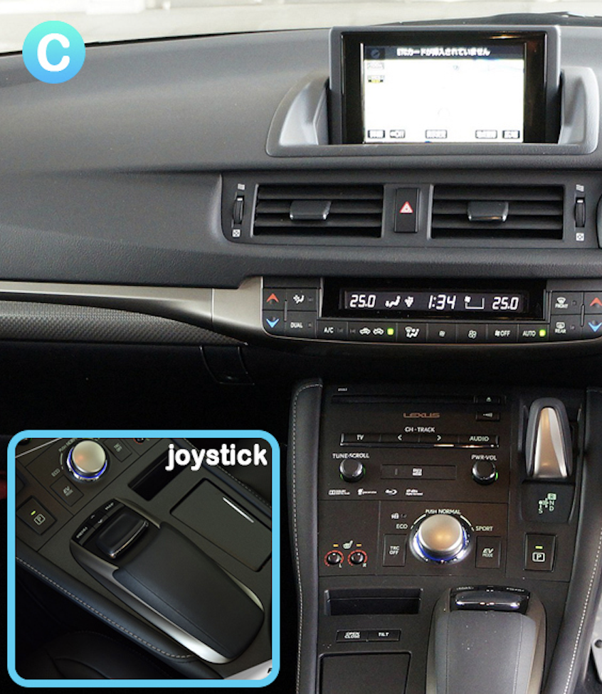 Lexus CT écran Joystick version C