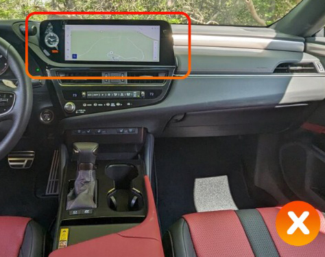 Console centrale Lexus ES hybride incompatible écran 12.3 origine