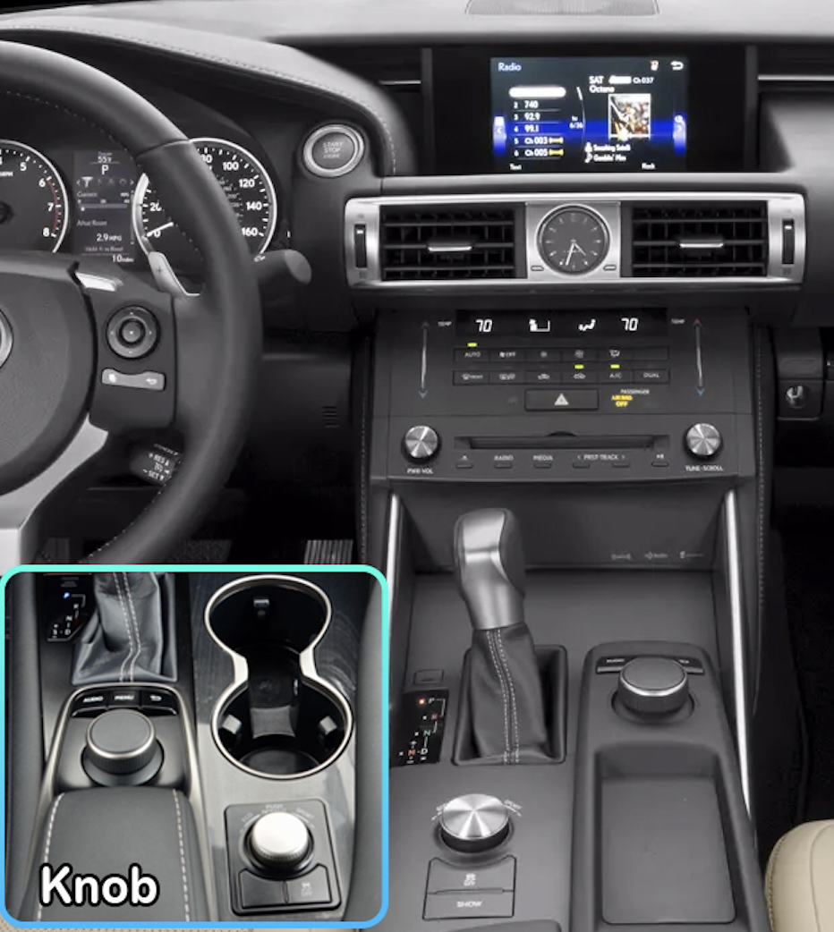 Lexus IS système origine Version A avec Knob molette commande
