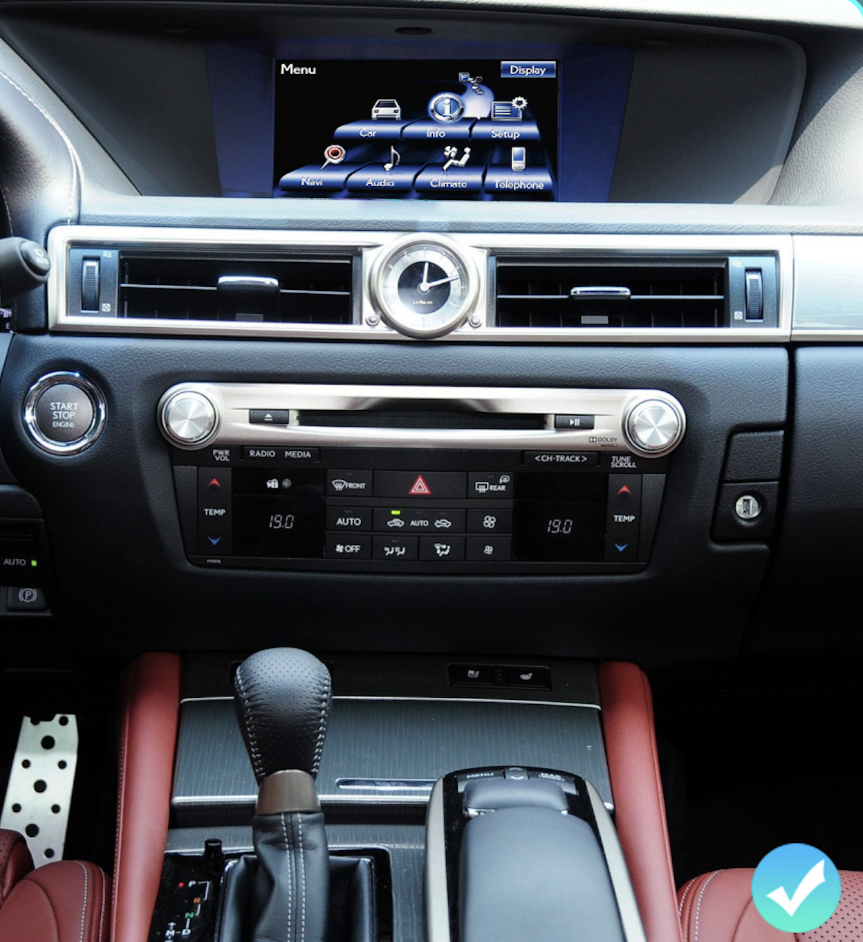 Système multimédia d'origine Lexus GS navigation intégrée 2012-2016