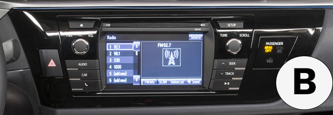 Autoradio d'origine Toyota Corolla