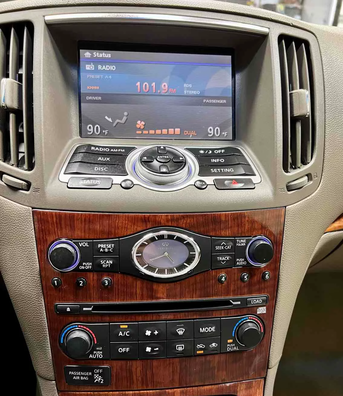 Écran Infiniti G35 G37 compatible CarPlay 2009-2014