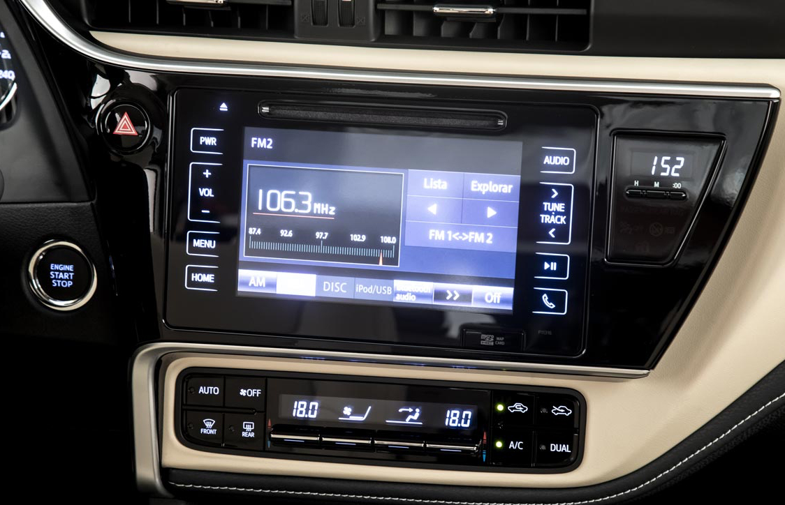 Écran Toyota Corolla Auris compatible CarPlay 2015-2018