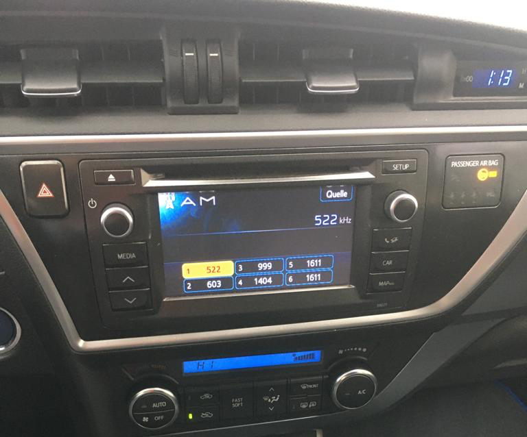 Écran Toyota Corolla Auris compatible CarPlay 2015-2018