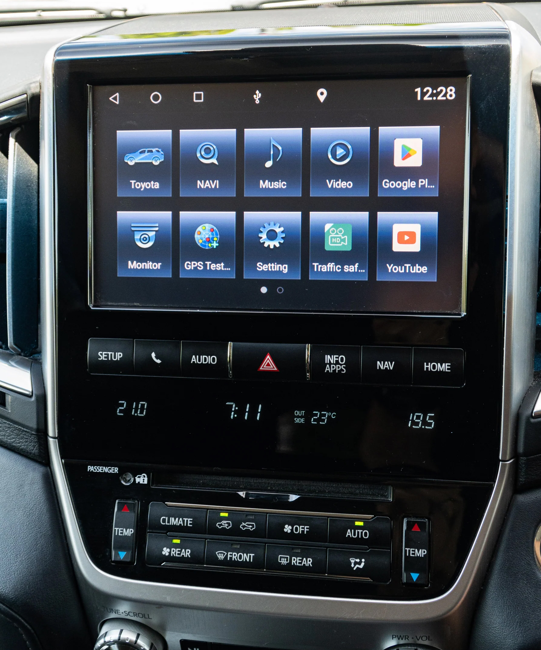 Écran Toyota Land Cruiser 200 compatible CarPlay 2016-2022 v1