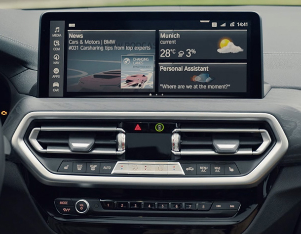 Écran BMW X3 G01 X4 G02 système MGU iDrive 7 compatible CarPlay Android Auto