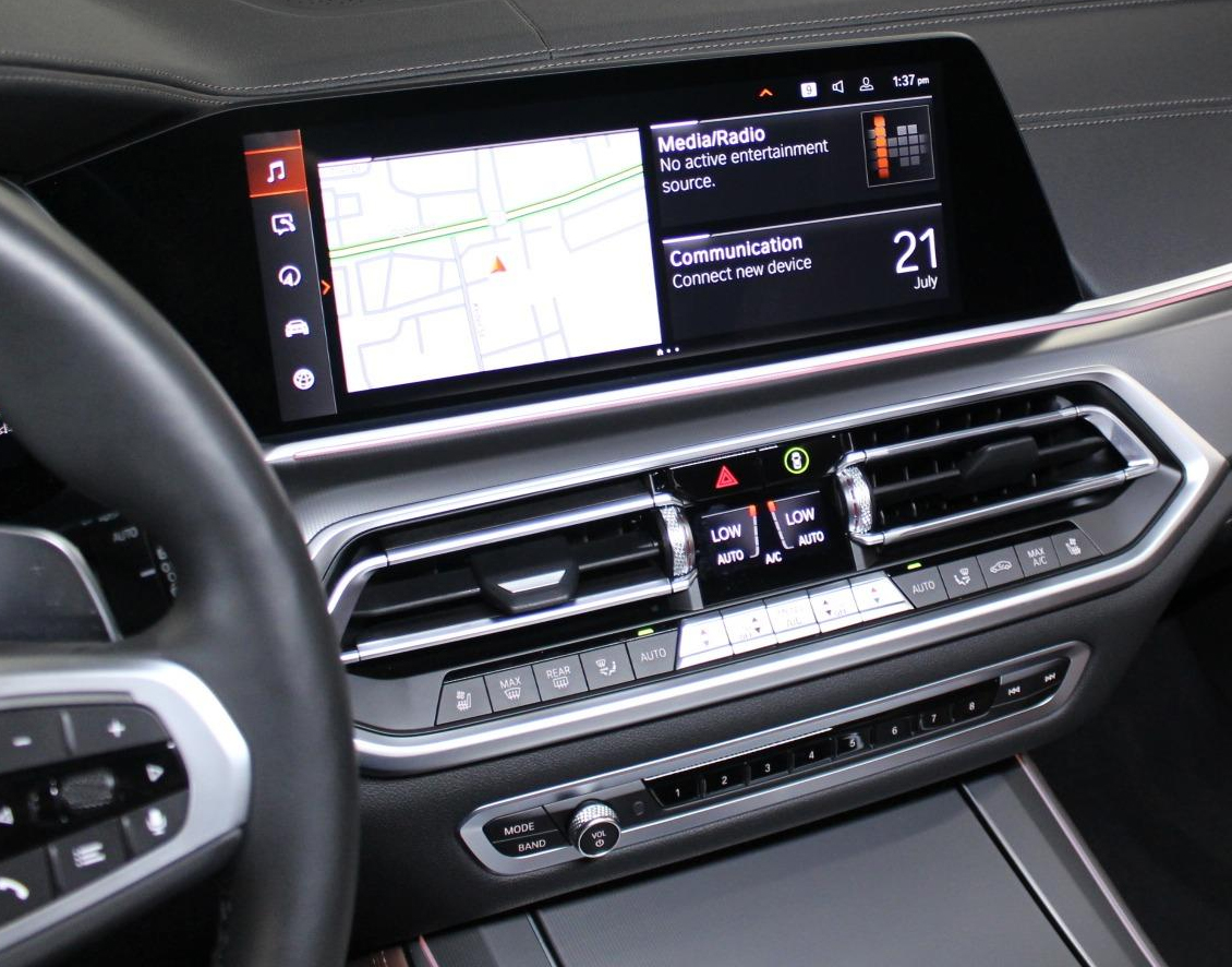 Écran BMW X5 G05 X6 système MGU iDrive 7 compatible CarPlay Android Auto