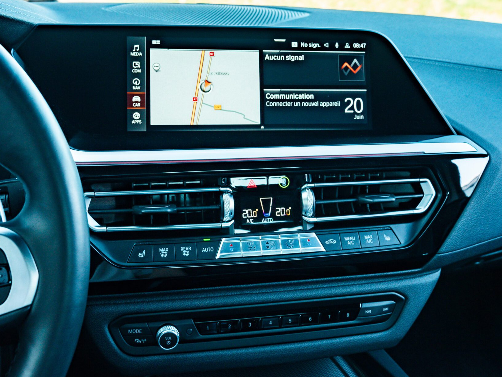 Écran BMW Z4 G29 système MGU iDrive 7 compatible CarPlay Android Auto