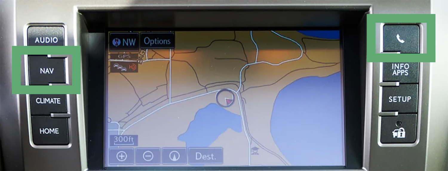 Vérification compatibilité Lexus GX460 boutons NAV et appel téléphone