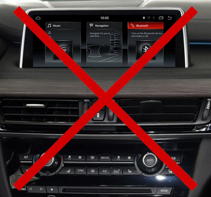 Écran d'origine BMW X5 F15 système NBT EVO tactile NON compatible