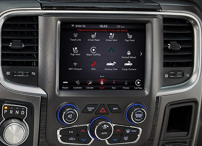 Écran Dodge RAM Uconnect 8.4 compatible CarPlay 2013-2019