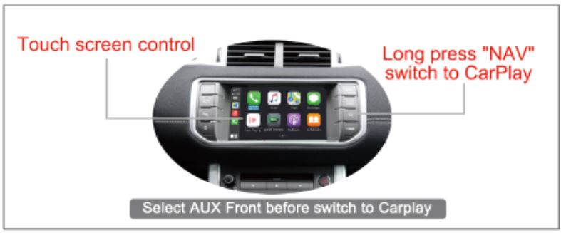 Activation CarPlay Land Rover Discovery 4 DENSO - Appui long bouton NAV/MODE