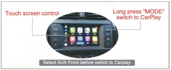 Activation CarPlay Land Rover Freelander BOSCH - Appui long bouton NAV/MODE