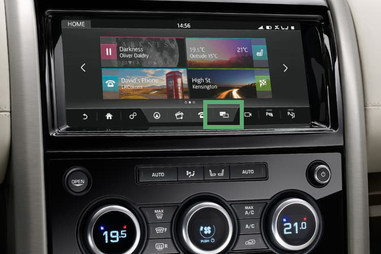 Système Dual View pouces Land Rover Discovery 5 2018-2021 INcompatible
