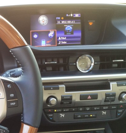 Écran Lexus ES 300h ES 350 compatible CarPlay 2014-2017 vue 2