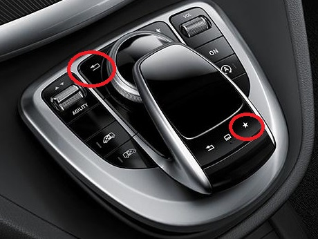 Activation CarPlay Mercedes Classe V W447 NTG6 bouton BACK COMAND Controller