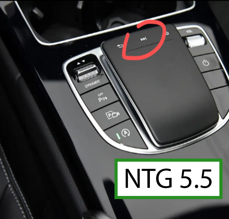 Activation CarPlay Mercedes AMG GT NTG5.5 bouton BACK COMAND Controller