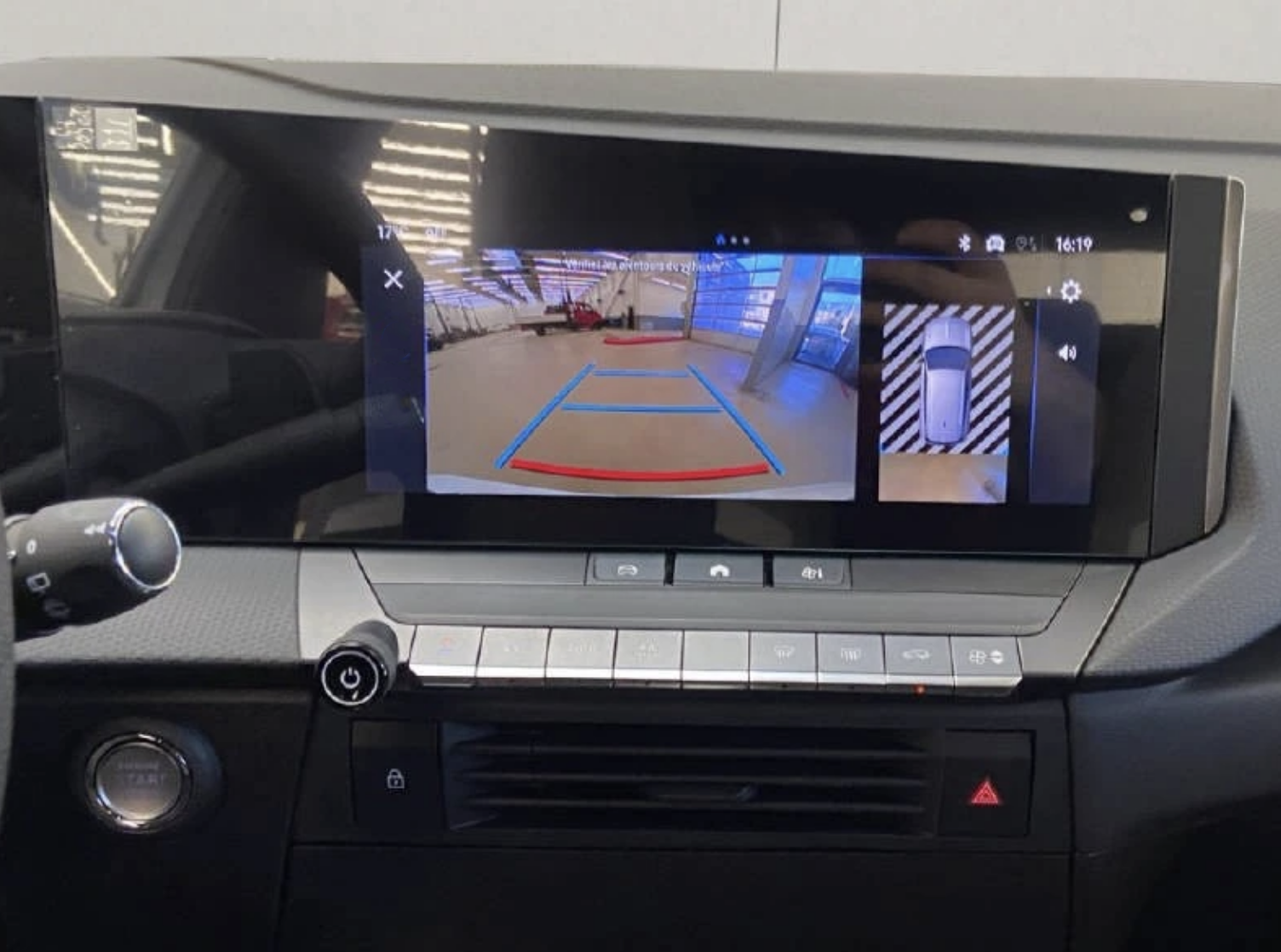 visuel camera de recul sur ecran fiat doblo