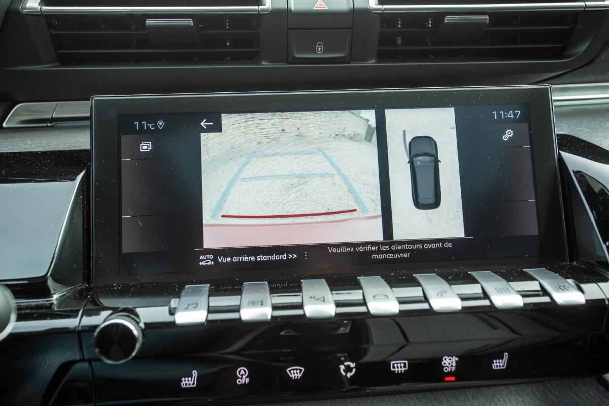 vue camera de recul Peugeot 508