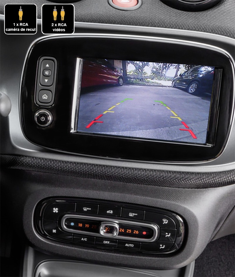 Interface caméra de recul Smart sur écran d'origine