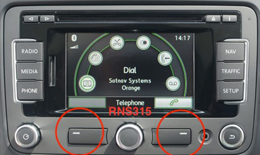 Système Volkswagen RNS315 non compatible CarPlay