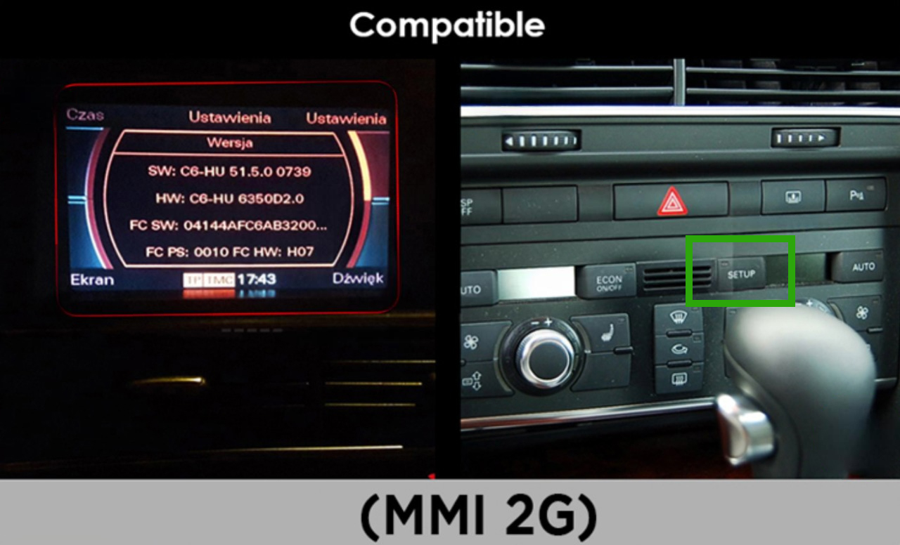 Écran MMI2G Audi A6