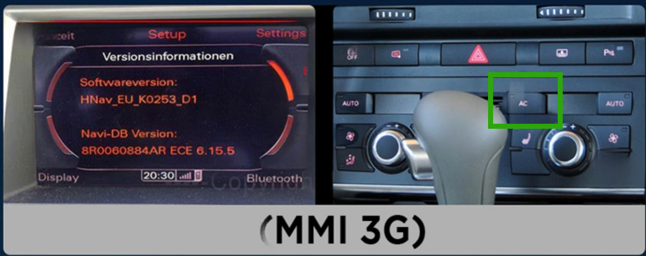 Écran MMI3G Audi A6