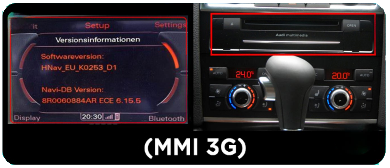 Système MMI3G Audi Q7 identification