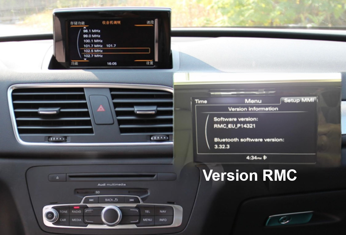 Système RMC Audi Q3 identification