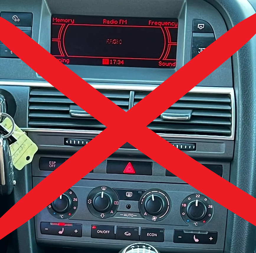 Autoradio Audi A6 non compatible