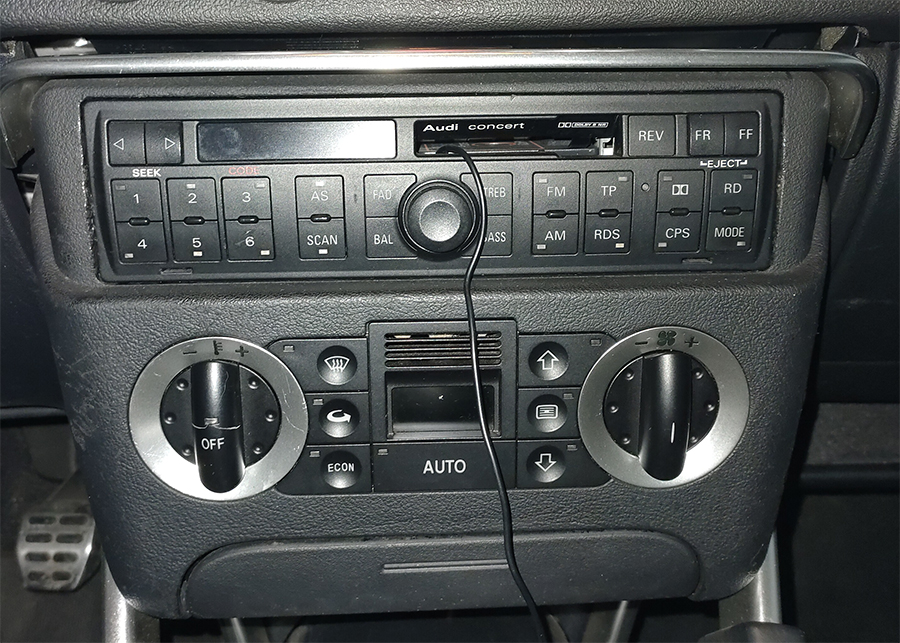 Cadre 1-DIN Kit RADIO VOITURE Audi TT (8N) 1998-2006
