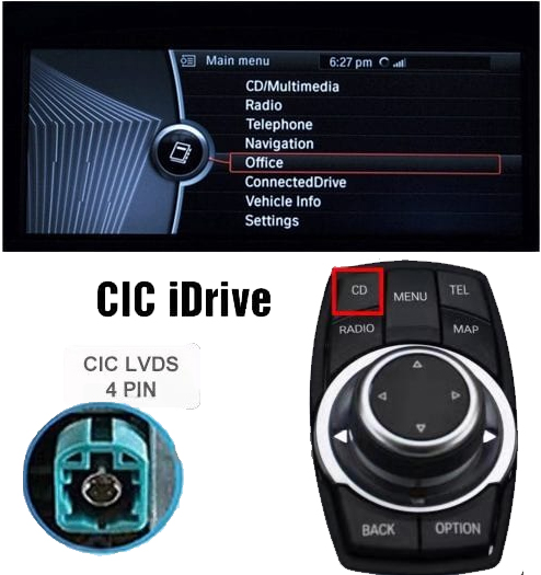 Système CIC BMW Série 1 E81 2009-2012 écran 8.8 pouces Car Information Computer