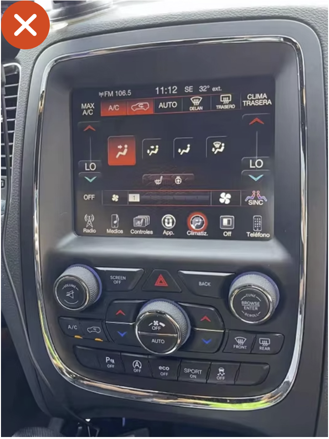 Poste radio d'origine Dodge Durango 2014-2020 intérieur habitacle familial