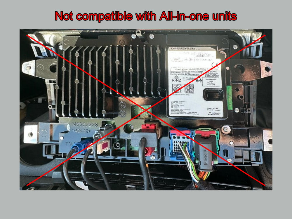 ecran incompatible camera fiat doblo