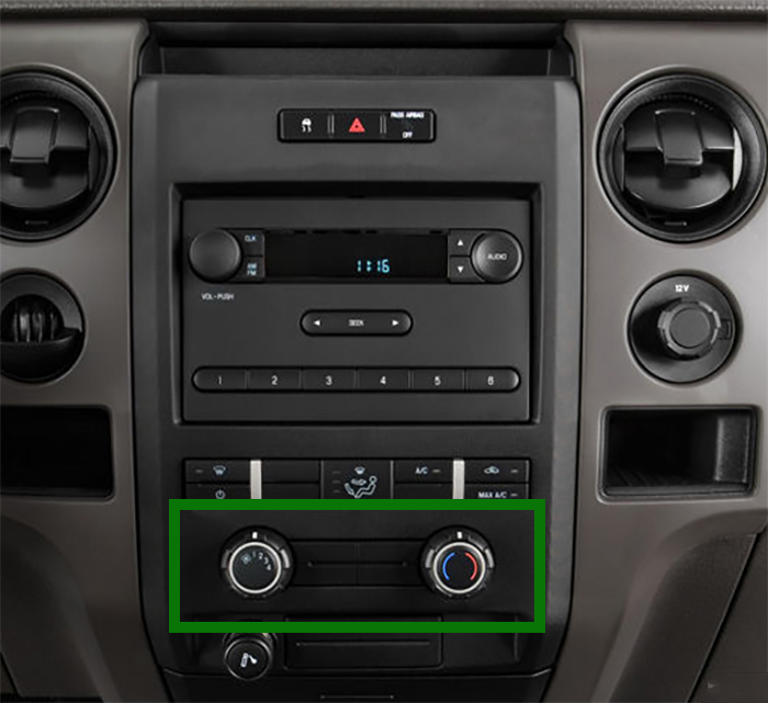poste simple Ford F150 clim manuelle 2008-2012