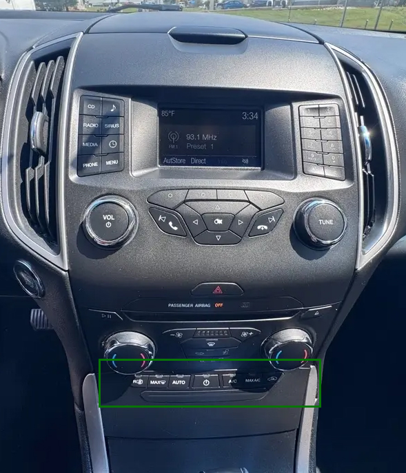 Poste d'origine Ford Edge 2015 à 2019 sans écran version middle