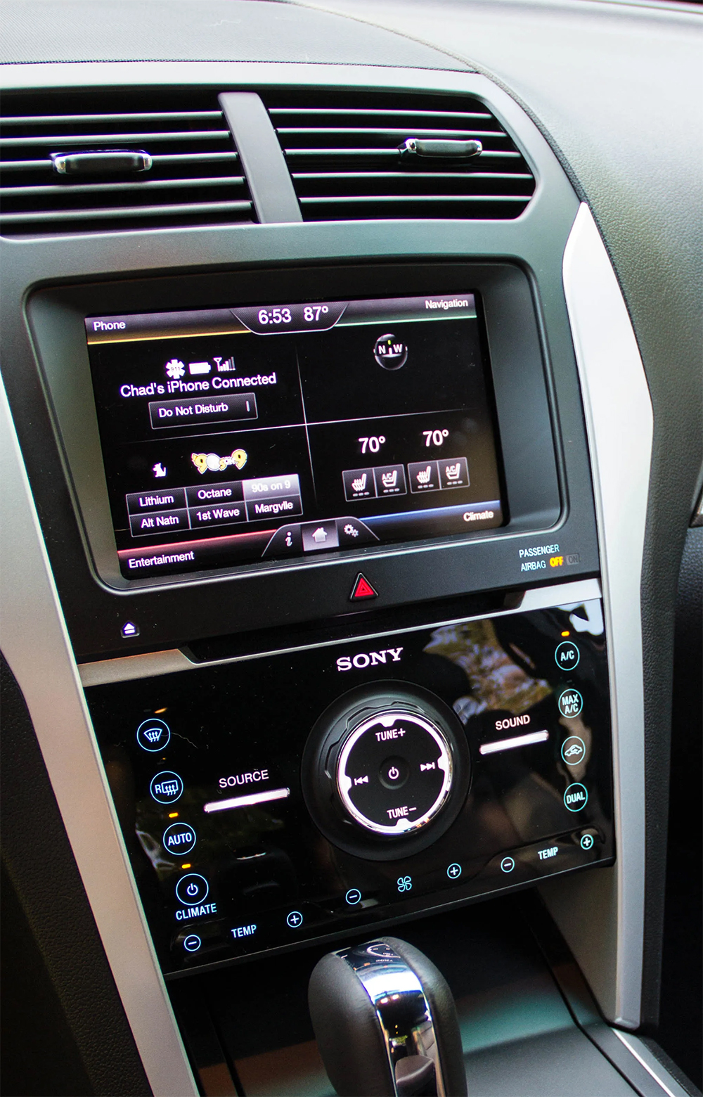 écran SYNC2 Ford Explorer 2011-2019 version 2