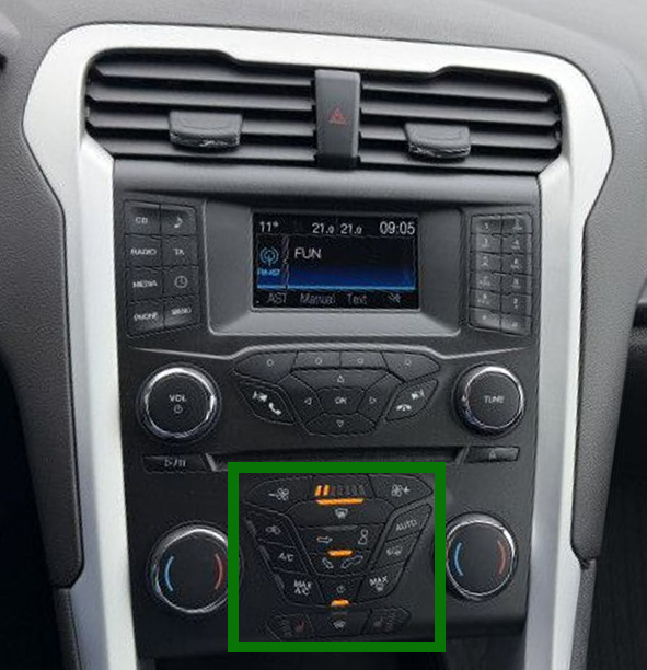 écran d’origine Ford Mondeo 2014-2019 petit écran, climatisation automatique remplaçable (version B)