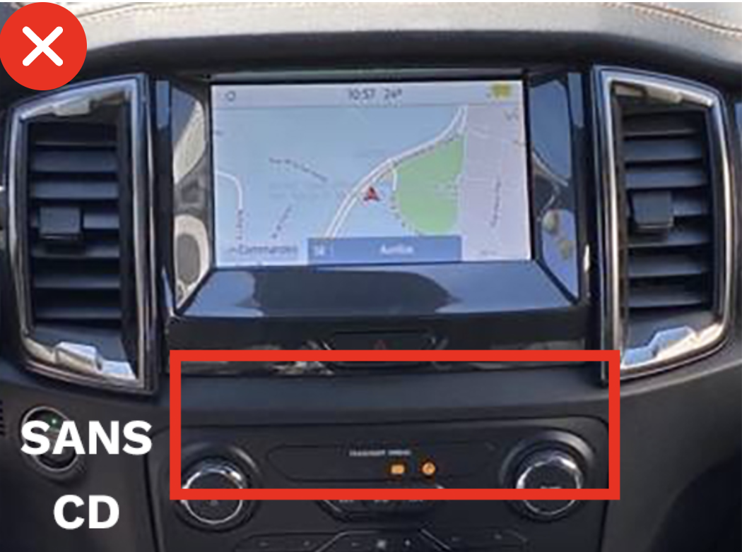 Autoradio d'origine Ford Ranger et Everest