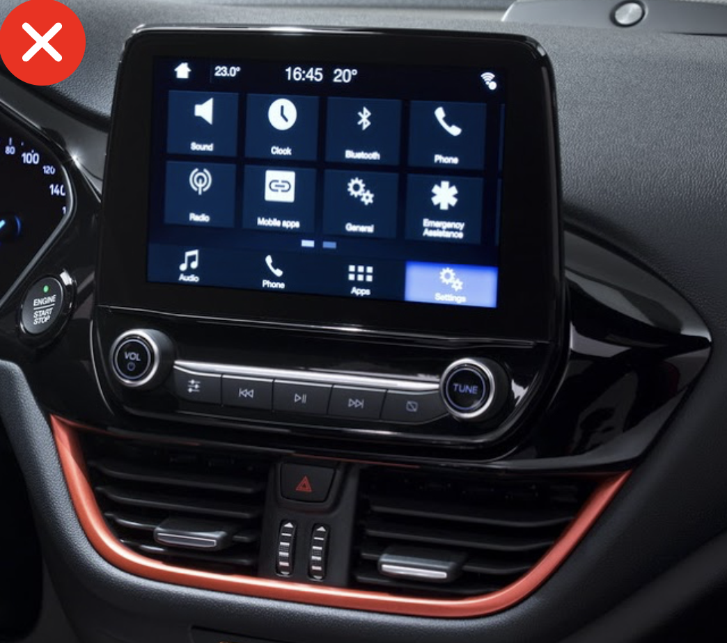 Autoradio d'origine Ford Transit, Tourneo, Fiesta et EcoSport